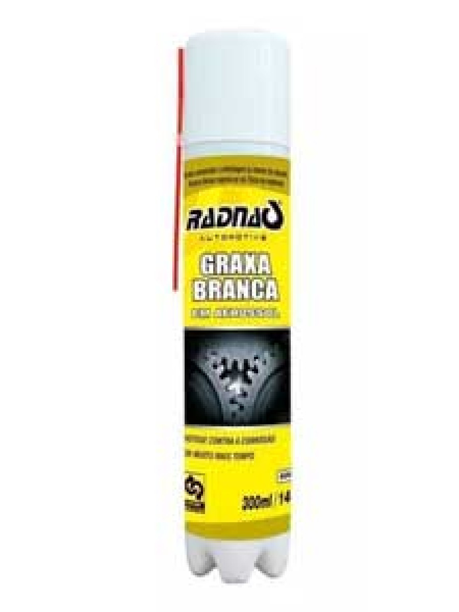 Graxa Branca Resistente Ao Calor E Agua 300ml Radnaq