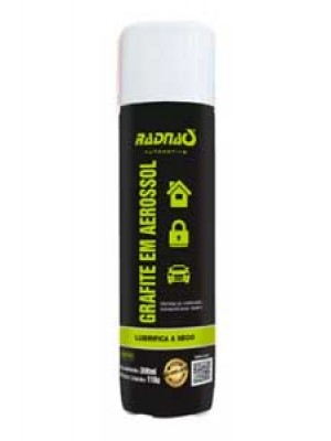 Spray Grafite Fechaduras  Aerossol 300ml Radinaq