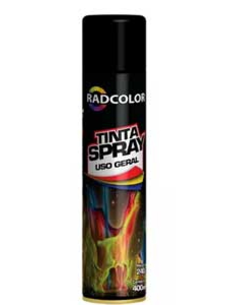 Tinta Spray Preto Fosco 400ml RADINAQ