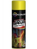 Tinta Spray Amarelo Brilhante Radcolor Secagem Rápida 400ml