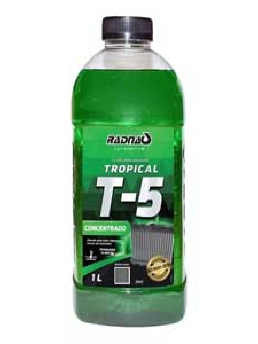Aditivo Radiador Verde Concentrado Radnaq T5 Tropical - 1l