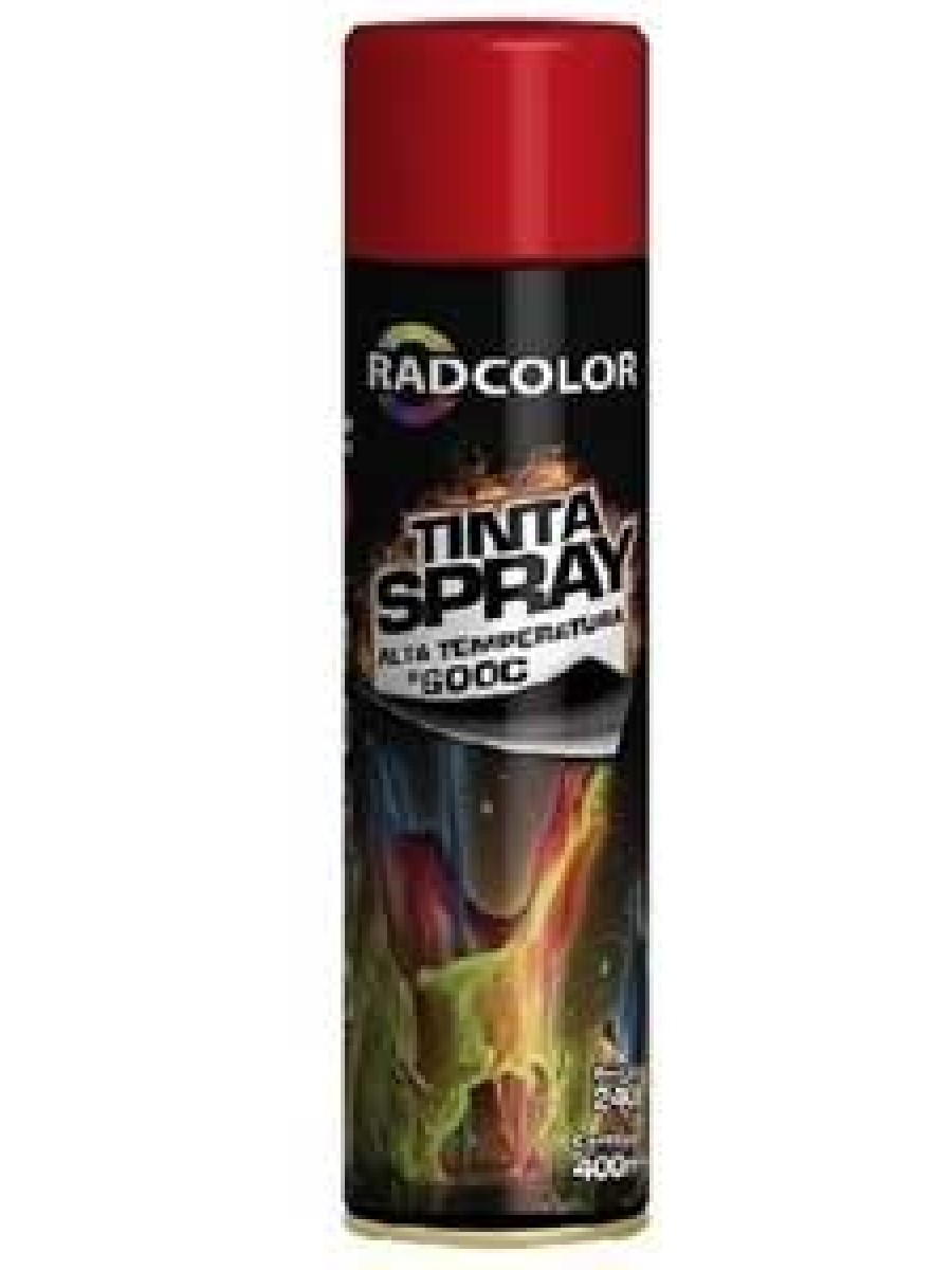 Tinta Sprai Alta Temperatura Vermelho Motor Pinça 600ºc