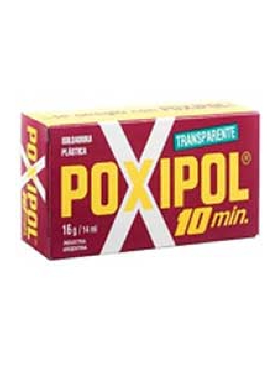 Poxipol adesivo epoxi 10min transp 16 gr vermelho