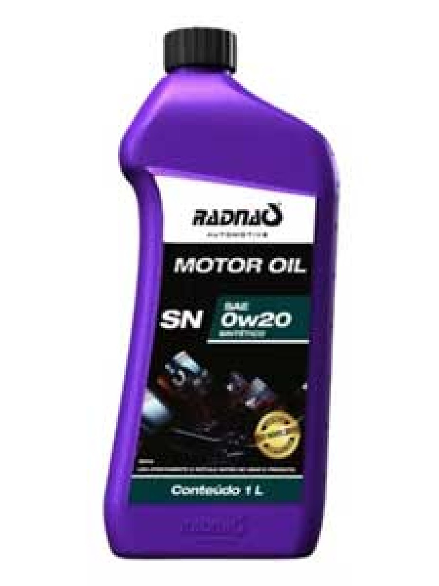 Óleo Lubrificante Motor Automotivo Radnaq 0w20 Sintético 1l