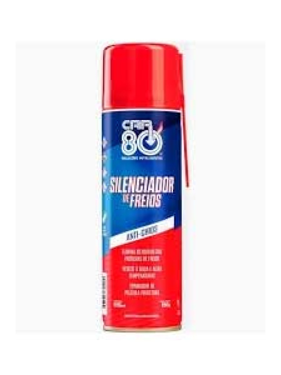 Silenciador De Freios Anti-Chios Car 80 Anti Ruído 285ml