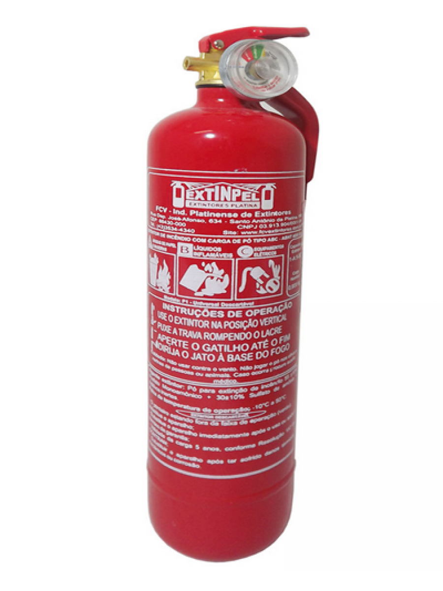 EXTINTOR DE INCÊNDIO PÓ ABC 3 POLEGADAS 1KG